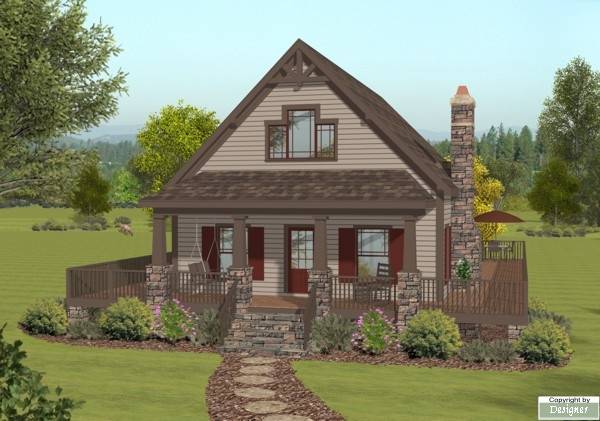 Front Elevation image of The Shadowbrook House Plan